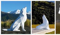 Създаване и продажба на многоъгълни скулптури на животни