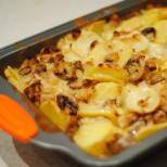 Рецепт запечена картопля з грибами